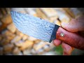 MAKING A DAMASCUS EDC KNIFE [Trollsky Knifemaking]