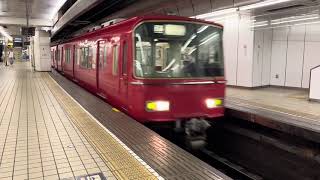 名鉄　名古屋駅　回送電車　通過