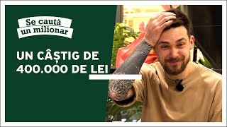 Un câștig de 400.000 de lei | Urmăriți „Se caută un milionar”, sâmbătă, ora 17:30