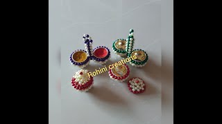 Pearlart || मोत्यांच्या कलात्मक वस्तु || beadart || Rohinicreations|| मोतीवर्क