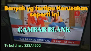 TV LED SHARP 32 INCH GAMBAR BLANK TIDAK ADA GAMBAR#tvdigital