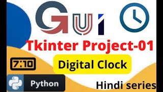 How to Make Clock using python in tkinter || Python Programming || GUI Hindi Series.