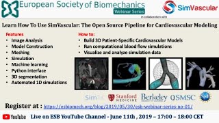 ESB Webinar Series – No.01 - Learn How to use SimVascular