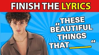 FINISH THE LYRICS 🎵 Most Popular TIKTOK Songs 2023-24 | Music Quiz 🎤