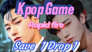 K-POP GAME: RAPID FIRE SAVE ONE DROP ONE (SAME IDOL EDITION)