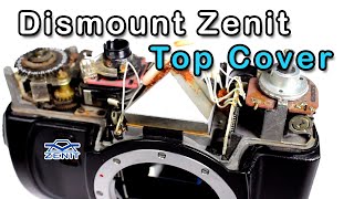 How To Clean The Viewfinder in Zenit 122 Camera Disassemble Top Cover