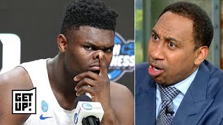 'It was Zion or nothing!' - Stephen A. storms off set, pouts over Knicks losing top pick | Get Up!