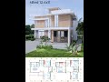 41x35 feet house design plan 12.4x11 meter 4 beds 4 baths terrace roof reel