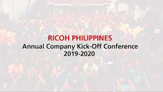 Ricoh Philippines Annual Company Kick-off Conference 2019-2020