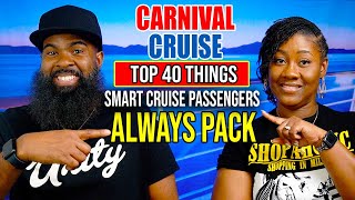 Top 40 Things SMART Cruise Passengers Always PACK!
