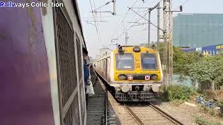 Nerul To Thane Back To Back Action of Local Train ll Mumbai Local Train