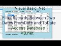 VB.net | Filter Records Between Two Dates | FromDate And ToDate | In Visual Basic.net | Bumrah