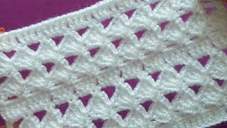 Patrón a crochet/ganchillo (Tutorial)Muestra #76 motivos y puntadas a croché-crochet knitting-crochê