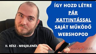 Működő Webshop percek alatt - Így csináld! (II. rész - fizetési beállítások és megjelenés)