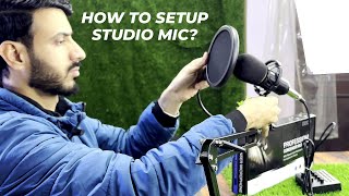 BM800 Professional Condenser Studio Microphone Full Setup With Live Sound Card | Wrader Microphone