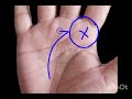 x sign on jupiter mount गुरु पर्वत पर क्रॉस एक्स धन गुणा का चिन्ह palmistry hastrekha