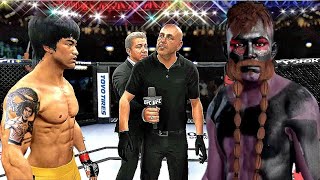 UFC 4 | Bruce Lee vs. Tribe Ancients - EA sports UFC 4 - CPU vs CPU