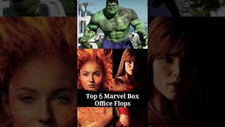 Top 6 Marvel Box Office Flops | #marvel #shorts