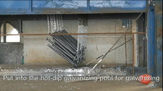 How to hot-dip galvanize scaffolding products/ringlock system?