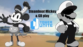 Steamboat Willie Mickey \u0026 GB Play Tower Unite (With Steamboat Mickey Facecam)