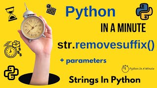 str.removesuffix(suffix) - Remove Suffix from Python Strings if Present