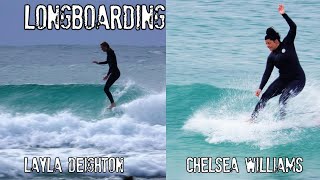 Longboarding with Chelsea Williams and Layla.