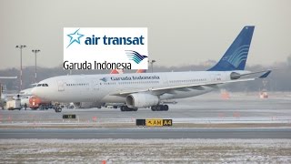 Garuda Indonesia (Operated by Air Transat) A330-223 (A332) departing YUL on 06R