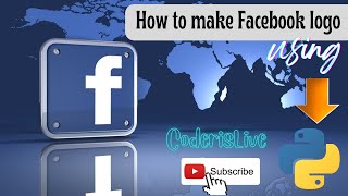How to make Facebook logo using Python Turtle | Turtle Graphics | CoderisLive | #python #facebook