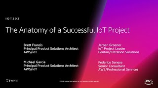 AWS re:Invent 2018: Anatomy of a Successful IoT Project, ft. Pentair (IOT202)