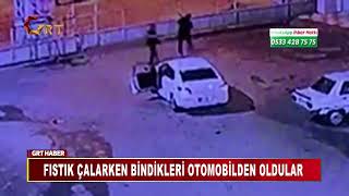 FISTIK ÇALARKEN BİNDİKLERİ OTOMOBİLDEN OLDULAR