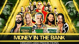 WWE Money in the Bank 2024 Dream Card Prediction V2 💥🔥