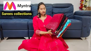 Myntra Sarees haul👌 Affordable Price లో కొన్ని మంచి Quality Sarees😍#householdproducts #myntra #saree