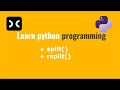 Lear python programming [HackerRank] | split | rsplit | string functions