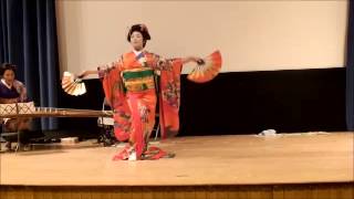 Nihon-buyo Traditional Japanese Dancer with Koto, Shamisen and Shakuhachi Players