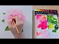 장미그림 그리기전에 보면 좋을 수채화 딸기우유핑크 장미꽃그림 보태니컬아트 구미화실 watercolor rose botanical painting