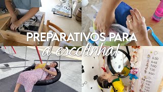 destralhei a casa inteira e preparativos para a escolinha da Iris