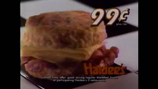 Hardees (1994) Television Commercial - Ward Burton NASCAR