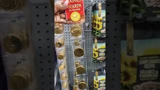 GOLD CHOCOLATE COINS #GroceryStoreFinds #shorts #gold