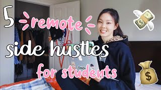 5 REMOTE SIDE HUSTLE IDEAS FOR COLLEGE STUDENTS | how to earn money online while staying at home :)