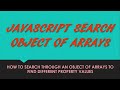 Search through array of objects