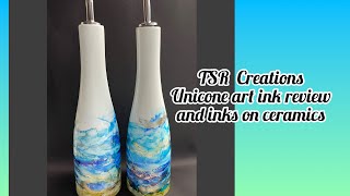 NEW UNICONE ART ALCOHOL INK REVIEW AND INK TUTORIAL. Fluid art tutorials/alcohol inks