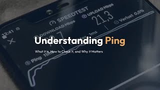 What is ping, when testing your internet speed?