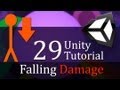 29. Unity Tutorial, FALLING DAMAGE - Create a Survival Game