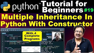 multiple inheritance in python constructor | python multiple inheritance super #multipleinheritance