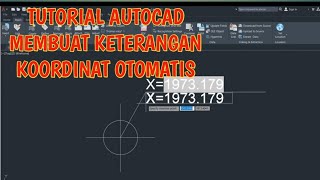 Cara Membuat Keterangan Koordinat Otomatis Di Autocad #autocad