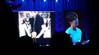 [Fancam]140405 Kim Woobin FanMeeting in BKK watching clip from ThaiWooribin Project