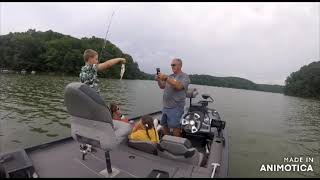 FIRST FISH WITH THE GRANDKIDS