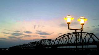 2011屏東高屏舊鐵橋夕照美景手機上傳HD