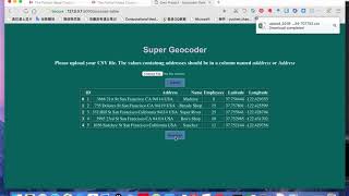 Python geocoder practise