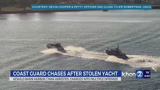 Caught on camera: Man arrested for alleged yacht theft